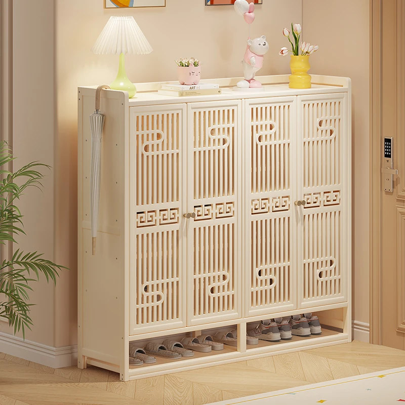 中式鞋柜大容量多层家用入户门玄关防尘收纳鞋架子2025新款储物柜