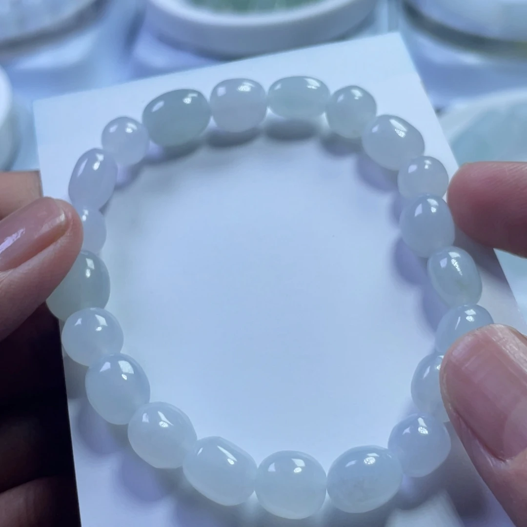 翡翠未镶嵌手链随型手串