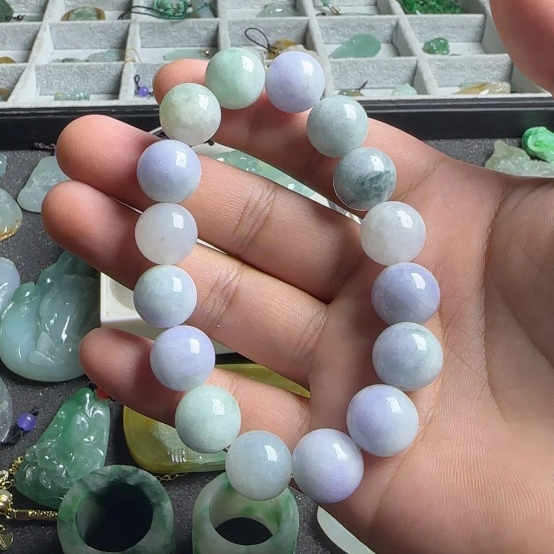 翡翠未镶嵌颈饰翡翠手串