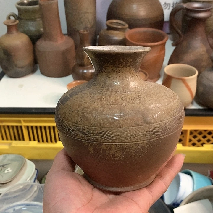 备前烧小罐一个备前