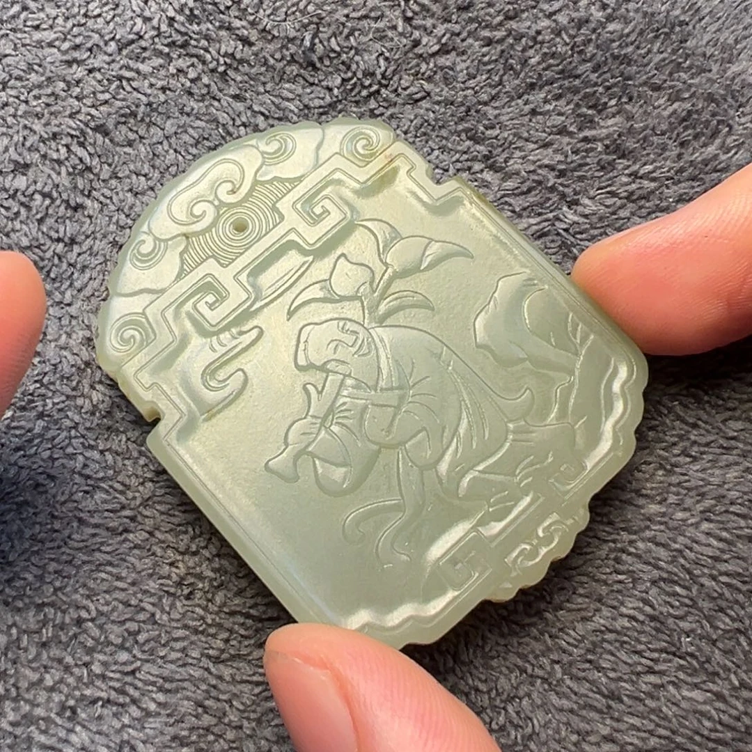 用***0和田玉未镶嵌挂件