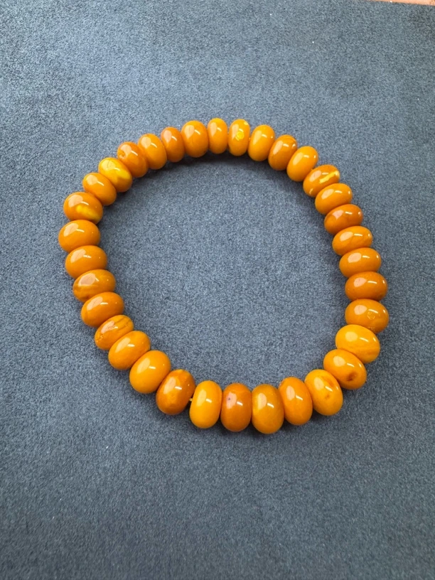 蜜蜡 算盘珠单圈卡9-10mm（多样性发其一）