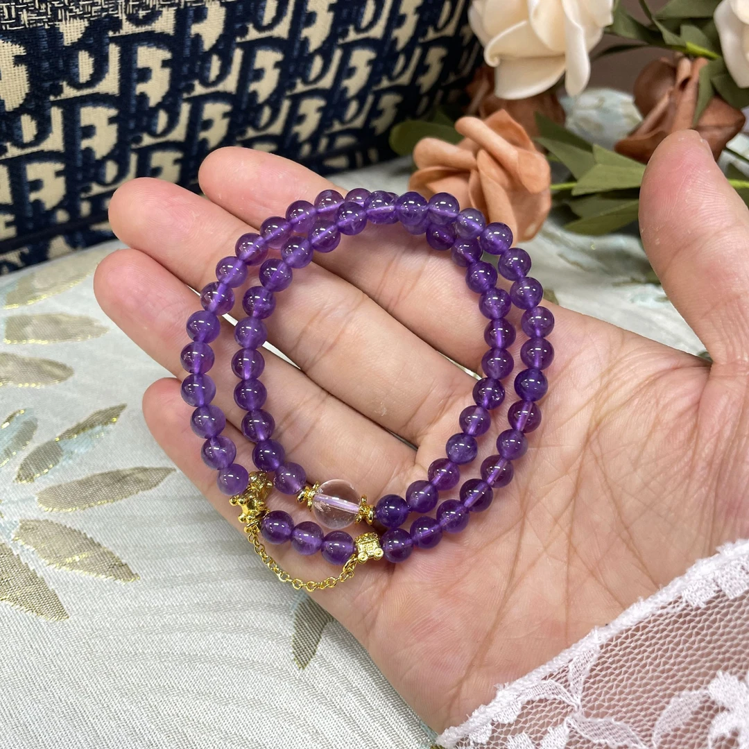 【凰一品】紫水晶DIY双圈