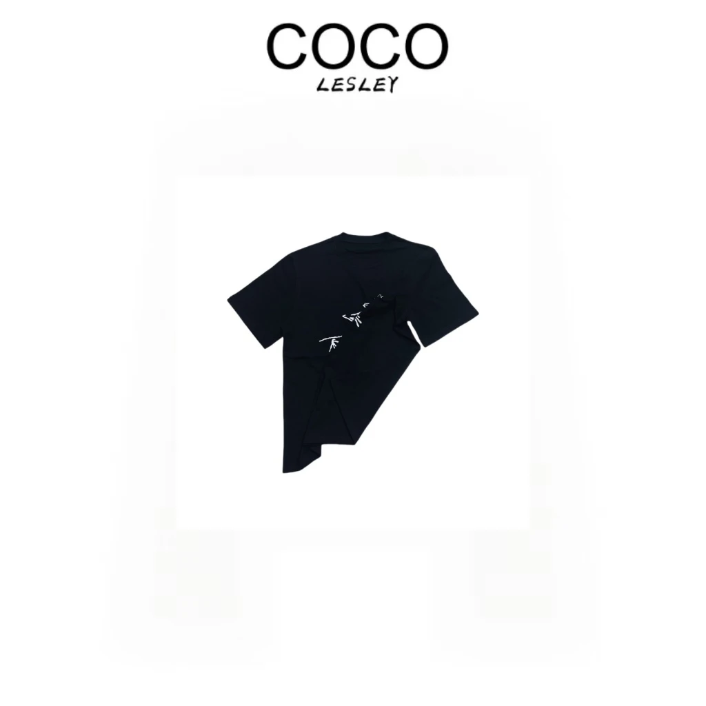 【COCO LESLEY】时尚夏季潮流百搭圆领短袖T恤22563黑