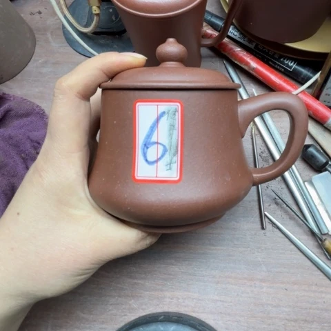 紫砂茶壶静**山半手工盖呗