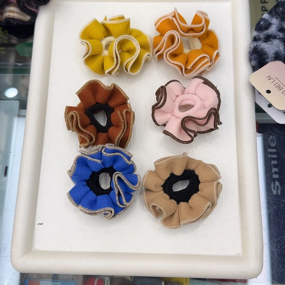 布艺非金属L17彩色小圈6个