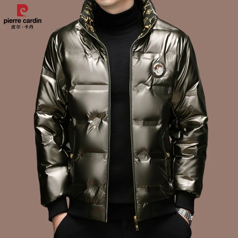 【皮尔卡丹】高档男士羽绒服冬季新款潮流帅气轻奢立领保暖羽绒外套