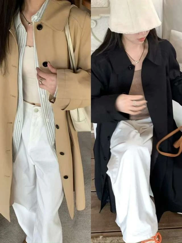 ❤️【小橙子】黑色风衣 NO退NO换 介意勿拍