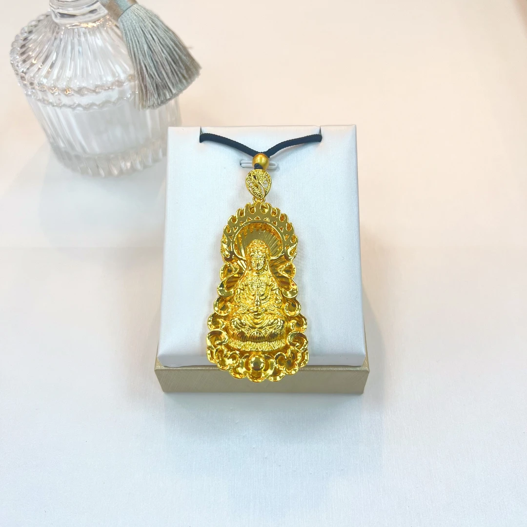 合金吊坠 2024款爆款火焰观音镂空男士时尚吊坠