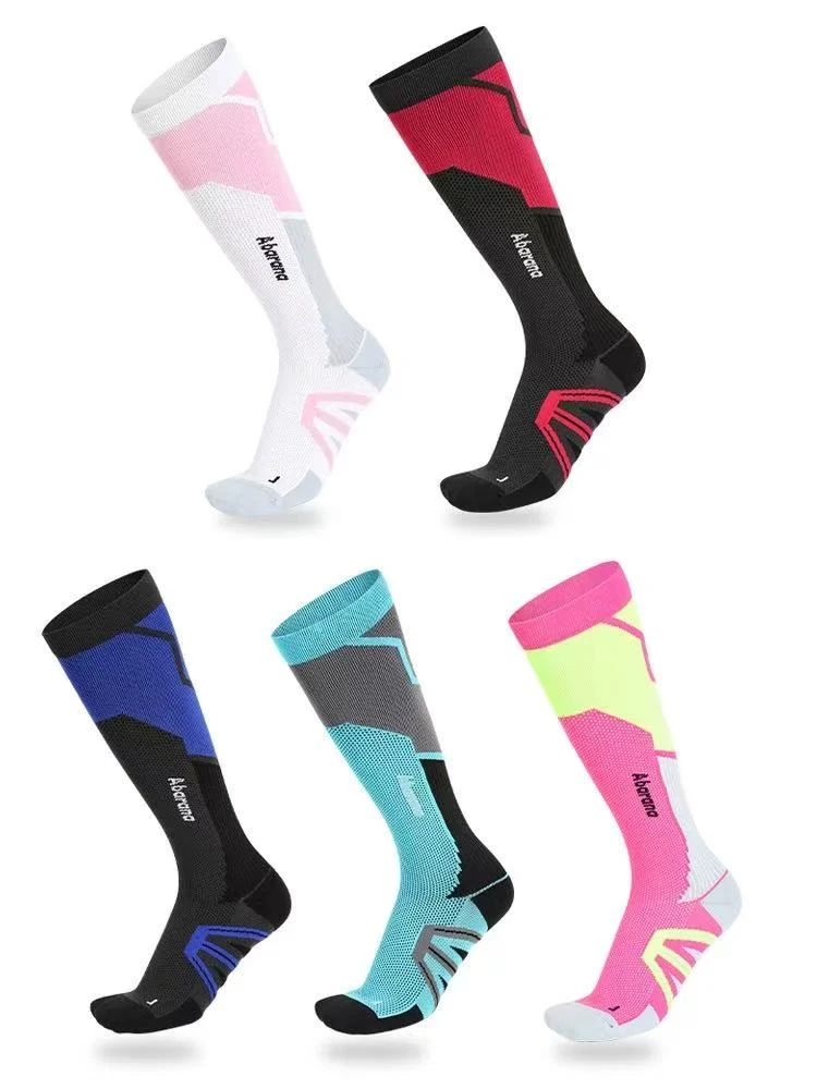 微瑕袜子网红同款男士运动袜跑步袜透气时尚彩虹毛巾底女款春夏