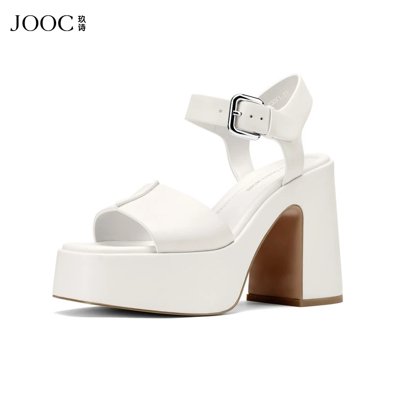 【女王陛下】JOOC玖诗高跟外穿百搭鞋女夏季新款时尚气质凉鞋