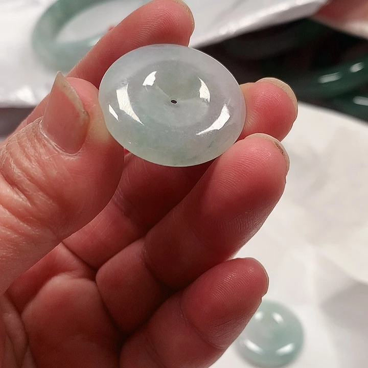 翡翠未镶嵌手镯缅甸翡翠平安扣