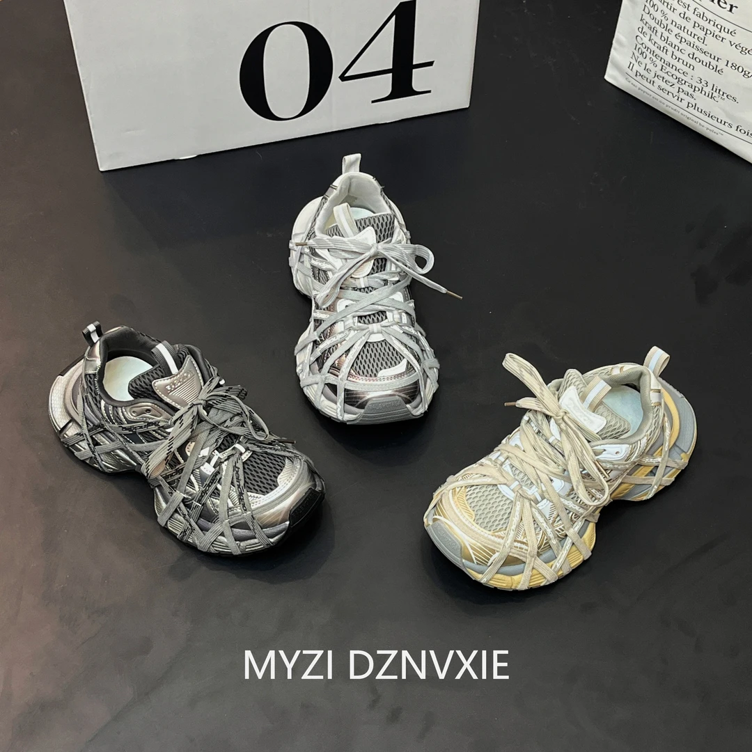 MY子　•　防滑休闲时尚鞋ins透气老爹鞋厚底鞋子网红百搭夏季户外