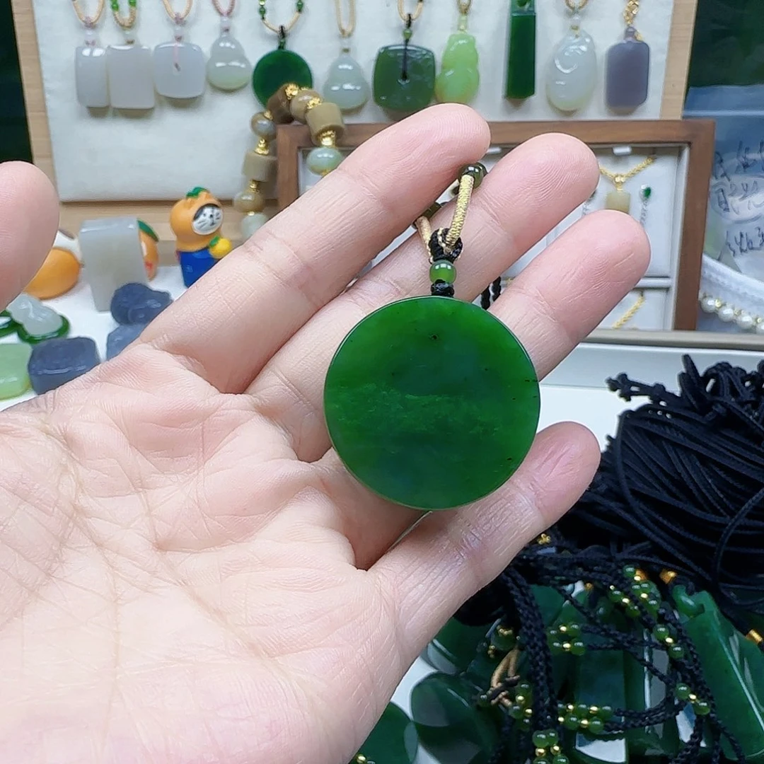 和田玉未镶嵌吊坠(不含链)