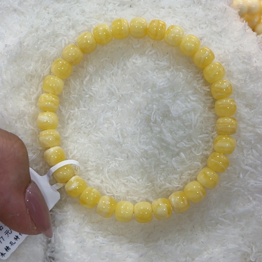 未镶嵌蜜蜡手链7m虎皮入口即化