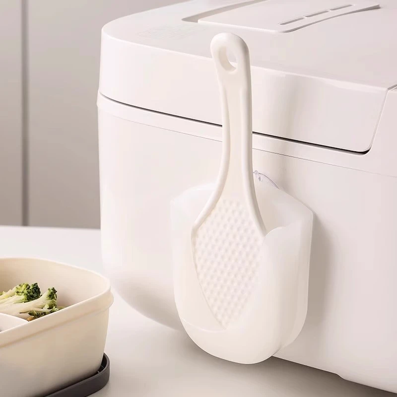 电饭煲吸盘式饭勺架厨房用塑料勺座粘贴式饭瓢架壁挂铲架厨房收纳