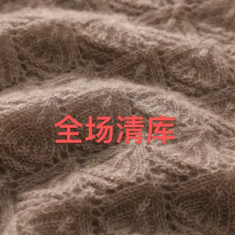 可触屏羊绒手套针织五指手套