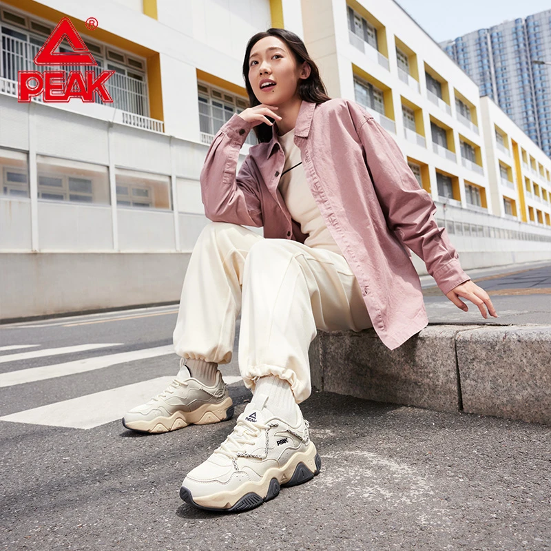 匹克乐游猫爪休闲鞋男鞋夏季新款厚底增高复古老爹鞋女休闲运动鞋