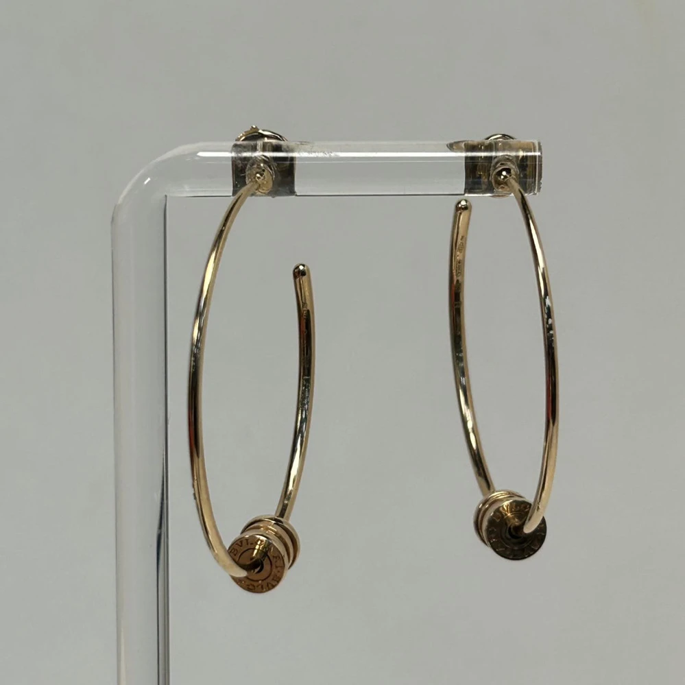 99新 BVLGARI/宝格丽 【念念】大号弹簧耳钉耳环