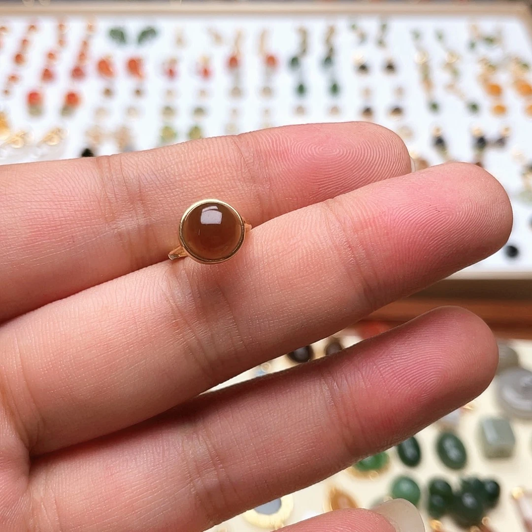 和田玉银S925镶嵌耳饰用****1