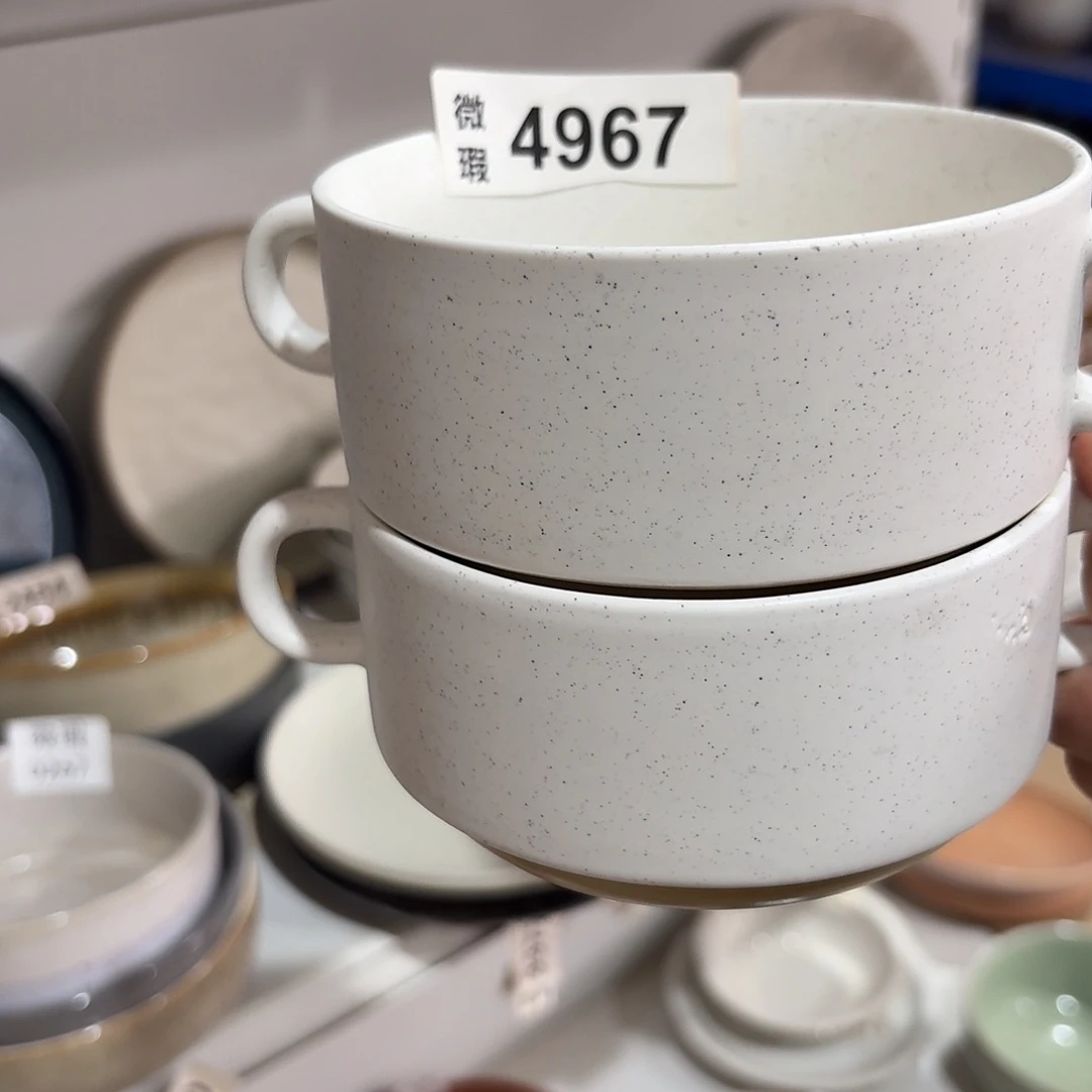陶瓷4967 微瑕陶瓷餐具2个