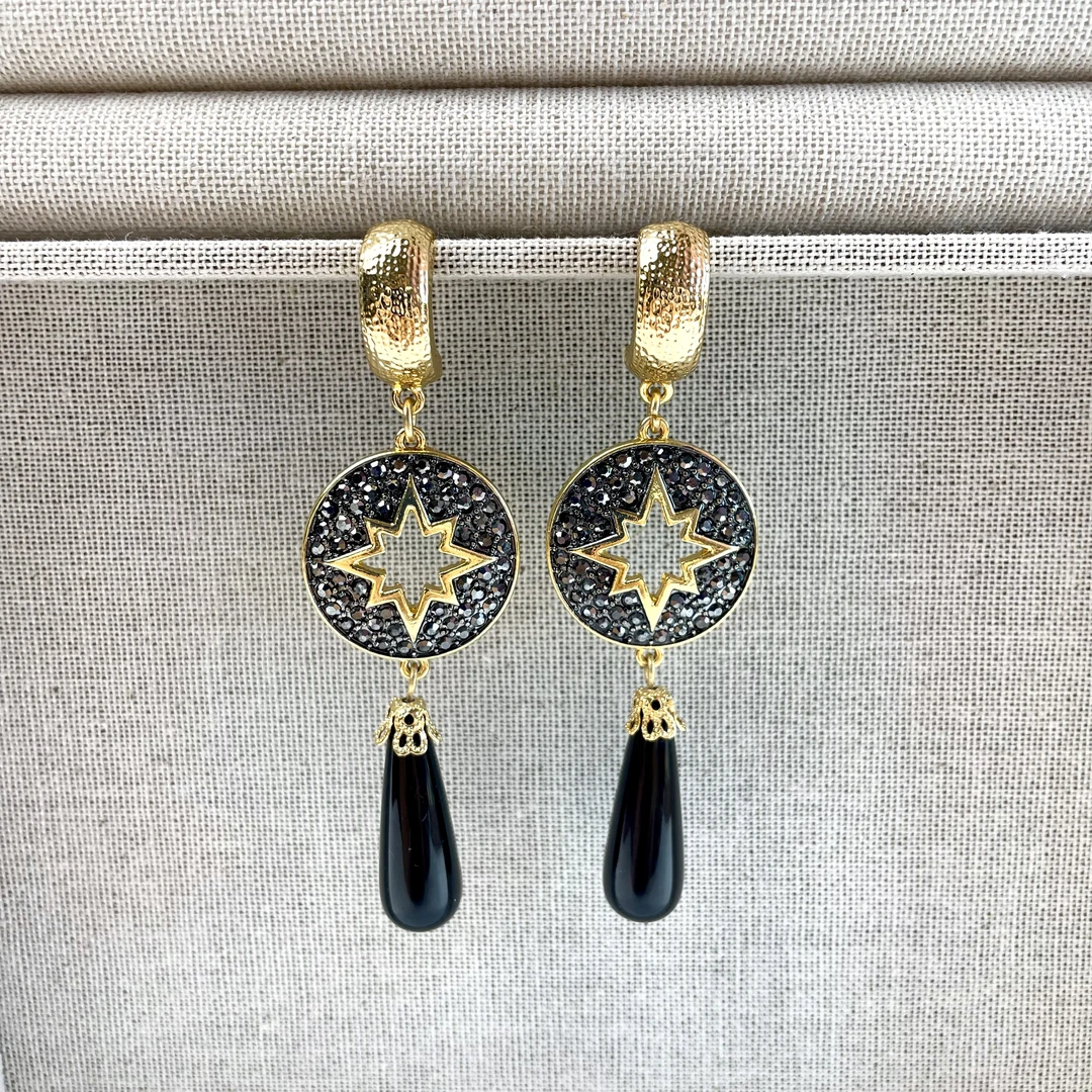 铜合金锆石耳饰 买三送一1108 气质时尚百搭欧美长款耳钉耳坠