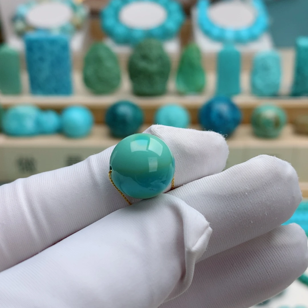 绿松石未镶嵌挂件