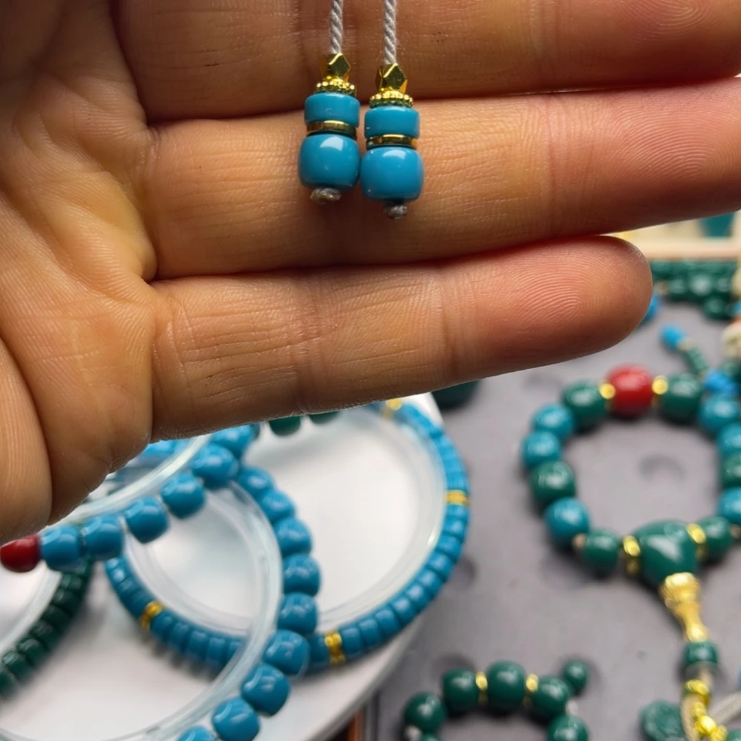 b***e颈饰琉璃弟子珠卡6隔片卡7老型蓝色