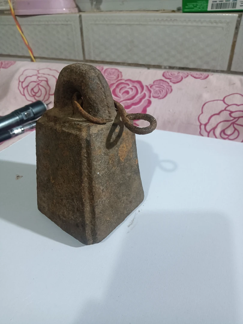 老秤砣民俗老物件老式木杆铁砣旧杆秤配件复古