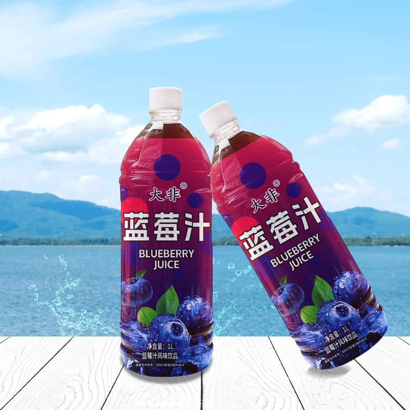 大非蓝莓汁果味风味饮料大瓶1000ml酸甜整箱年货送礼