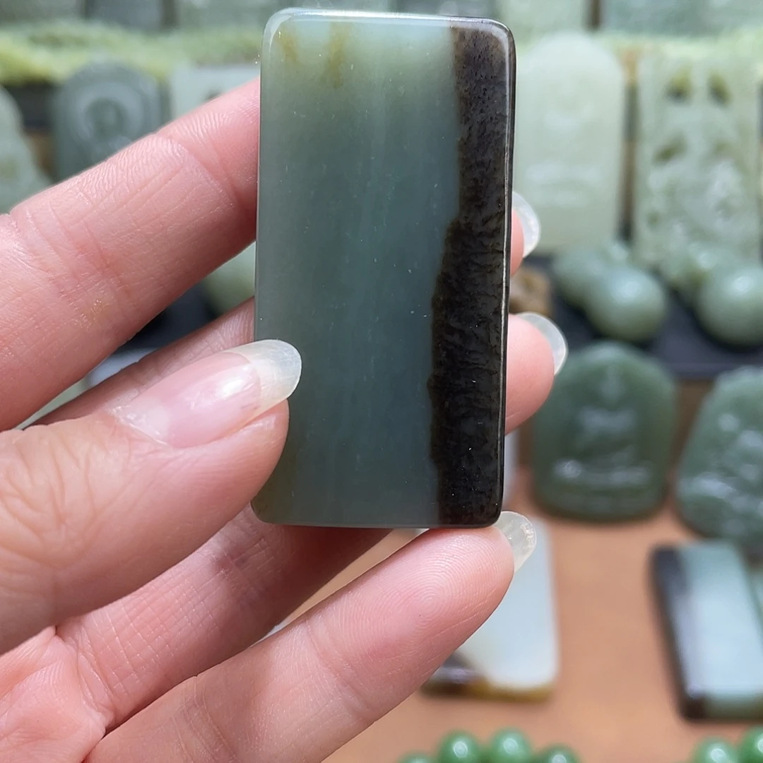 和田玉未镶嵌吊坠(不含链)