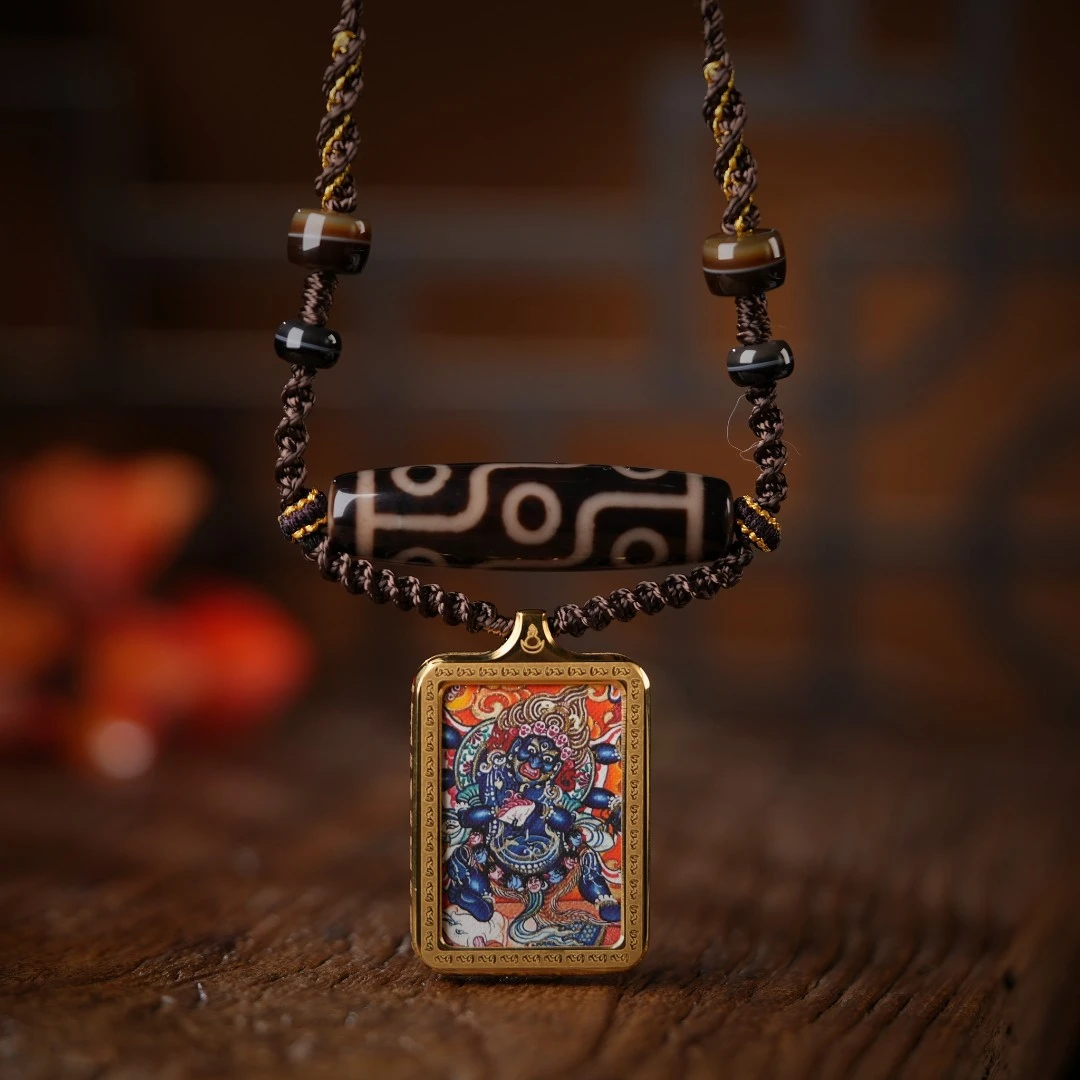 壹加师弟丨手工设计大黑天九y多宝玛瑙锁骨链多样性发一