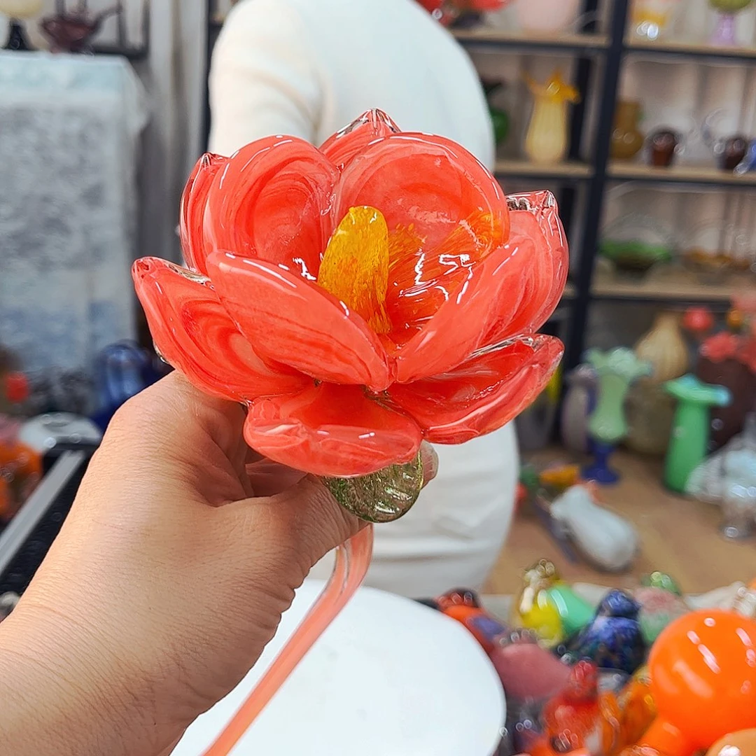 荷花瑕福利琉璃工艺品不退不换