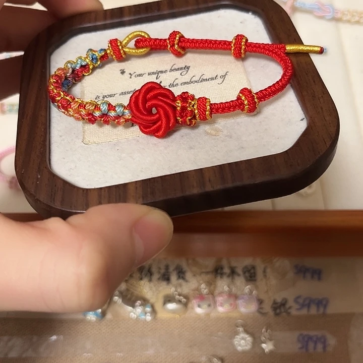 足银布艺精工曼陀罗手绳