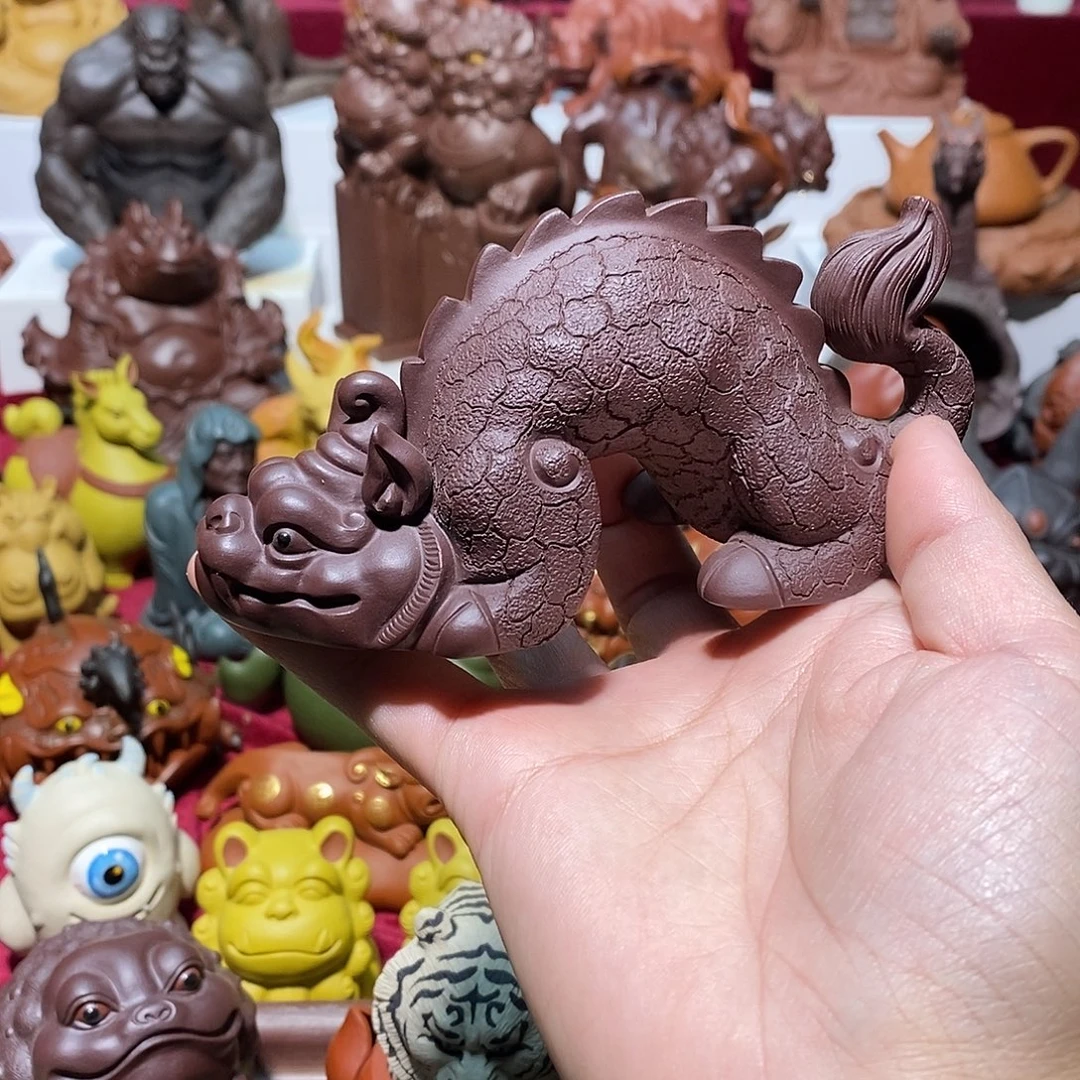 紫砂茶宠宜兴紫砂谛听