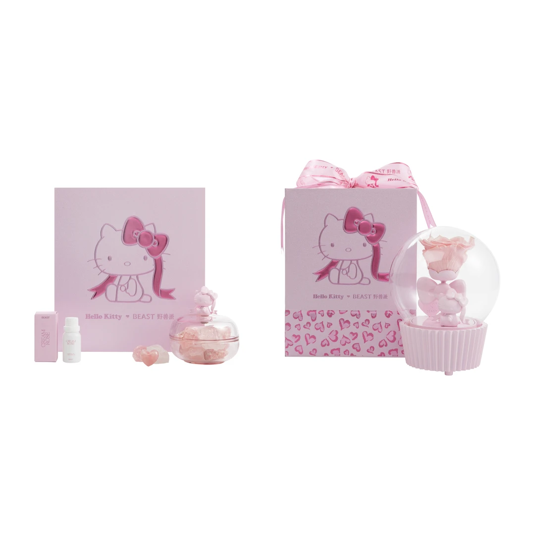 BEAST/野兽派× Hello Kitty 音乐水晶球中号晶石套组送女友礼物