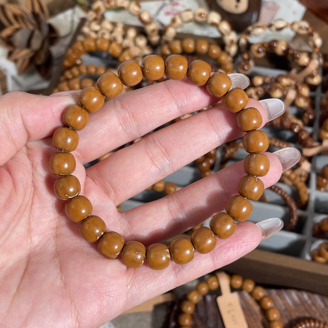 紫金鼠手串9.3*8.2银眉实心老型