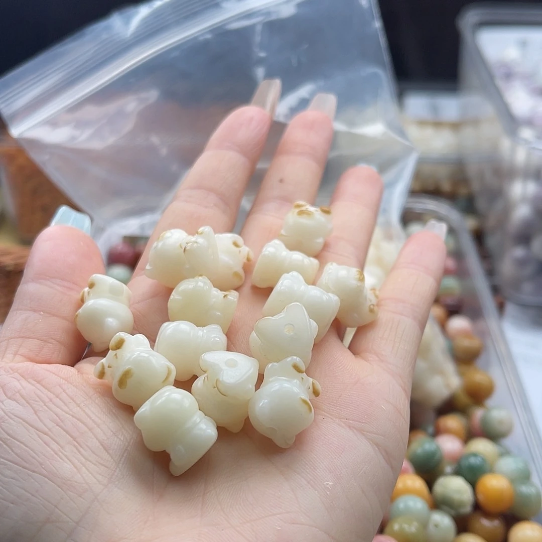 白玉菩提吊坠c c16mm/10+2颗