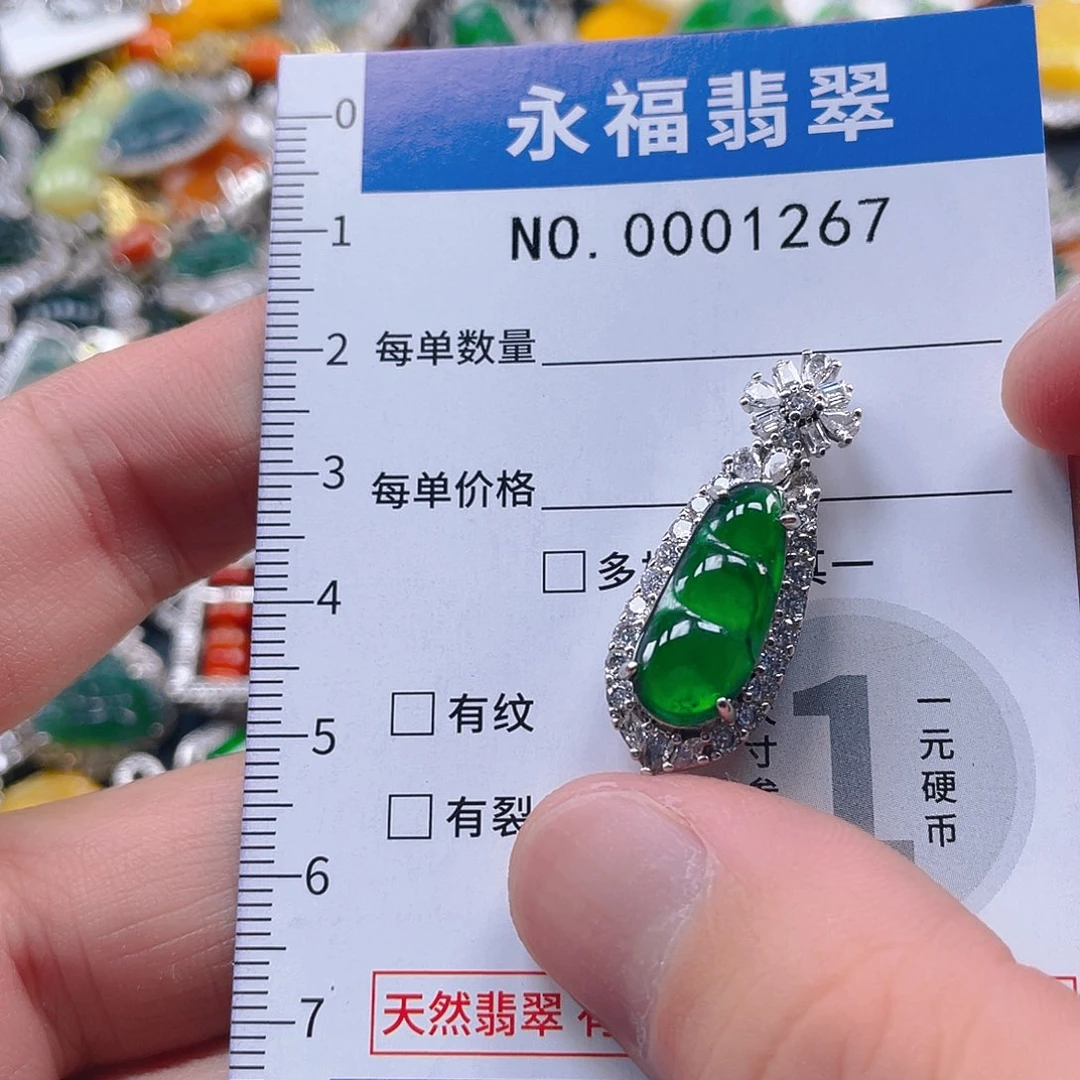 翡翠未镶嵌吊坠(不含链)