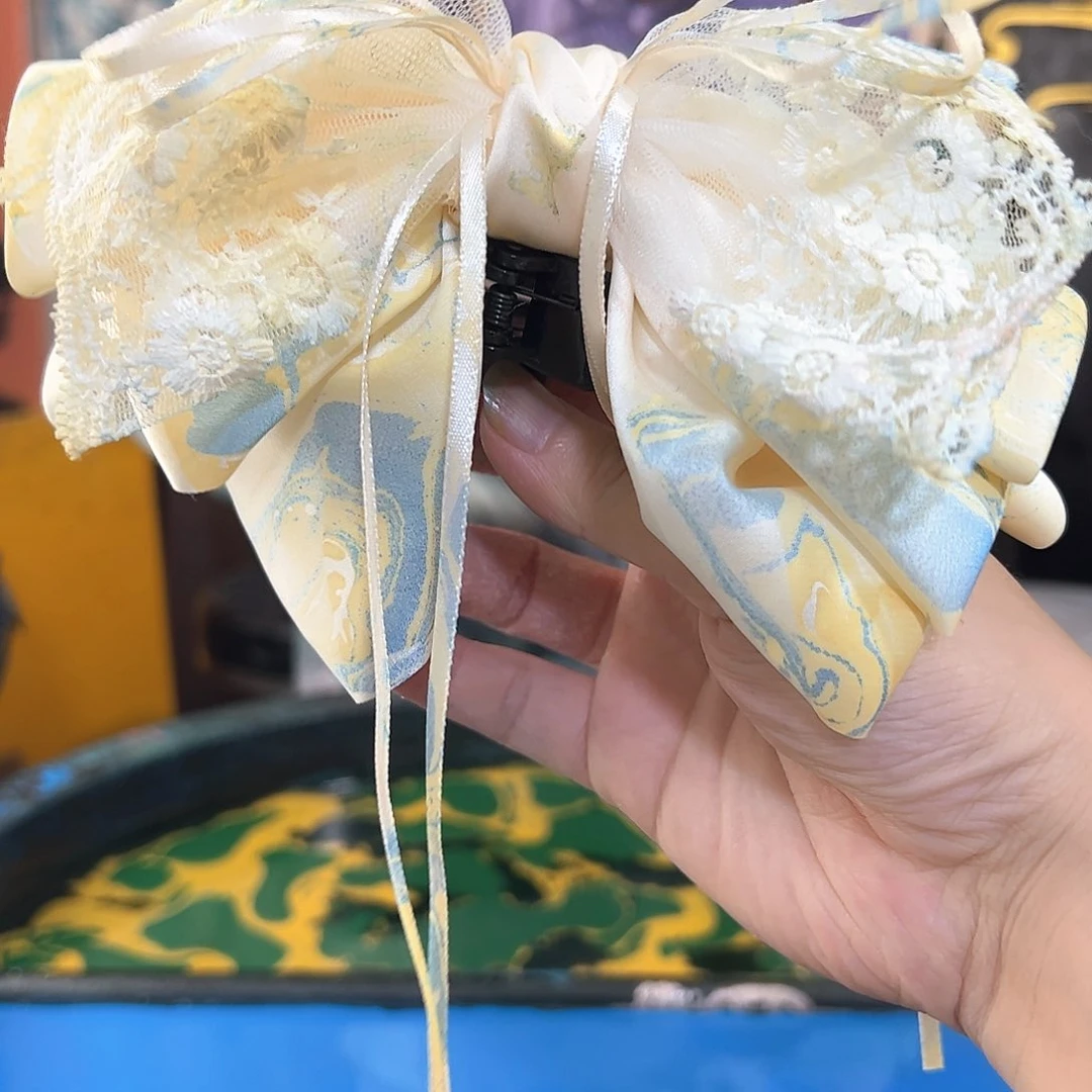 142蕾丝抓夹手作