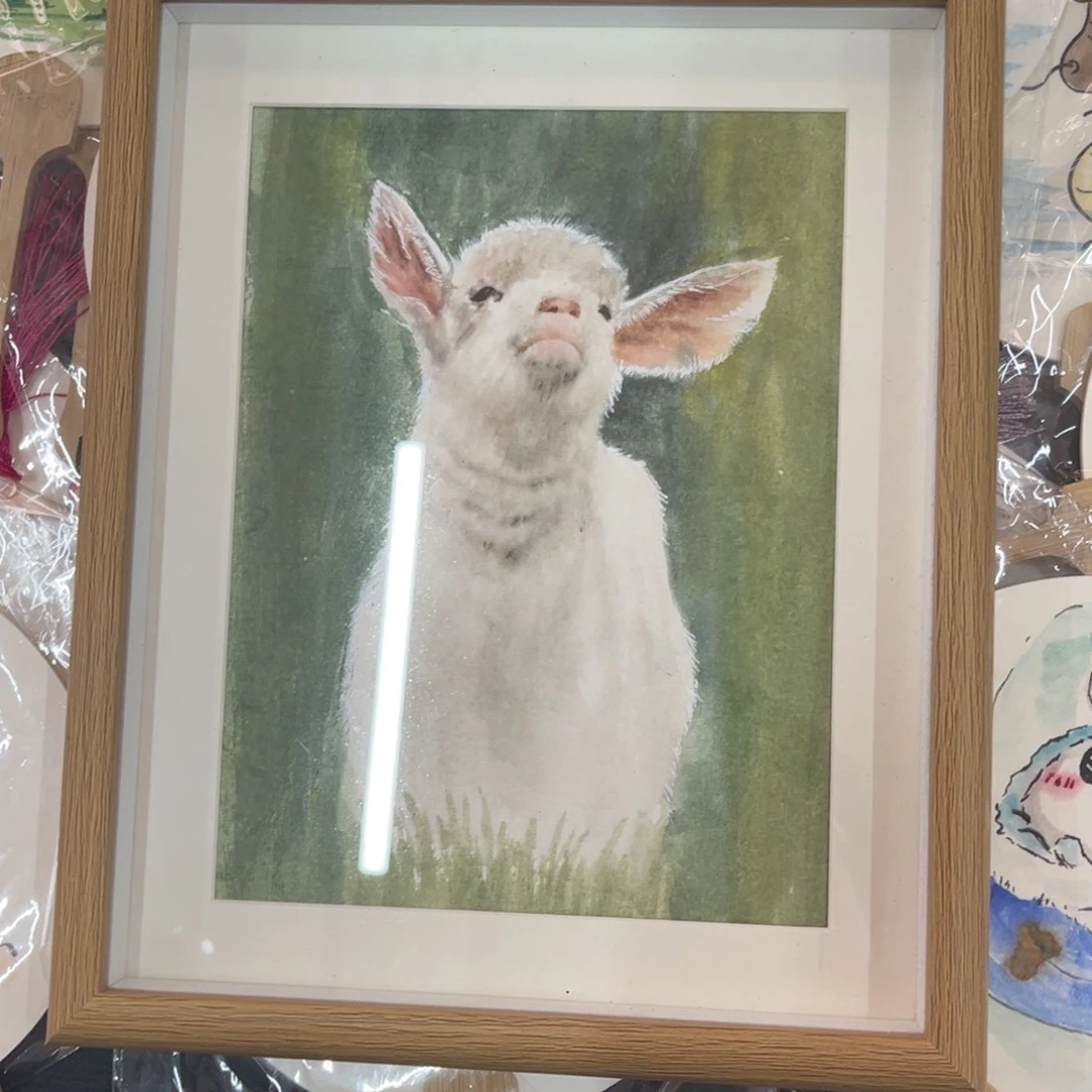 国画丱**㒵宋述成十寸小羊摆台1现货