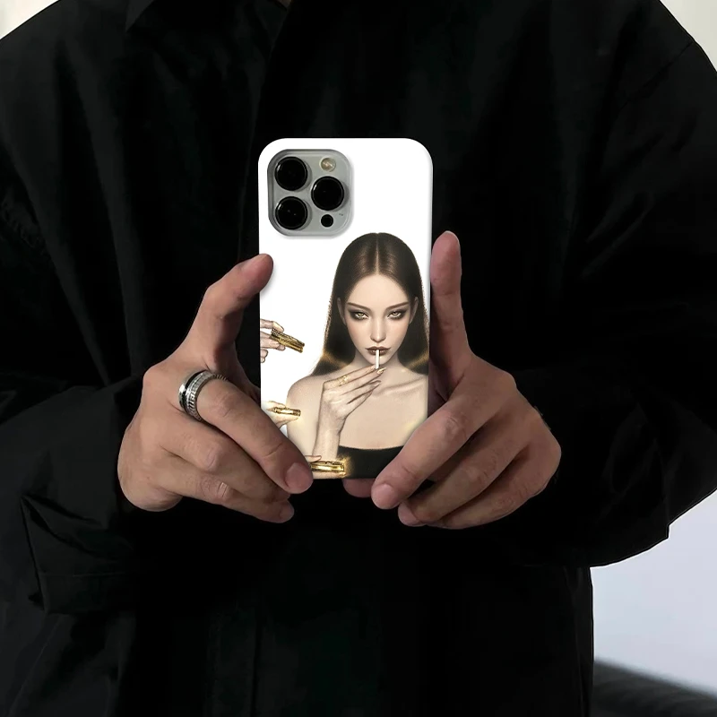 反派女主适用苹果16pro创意手机壳15promax个性14小众13/12/ins