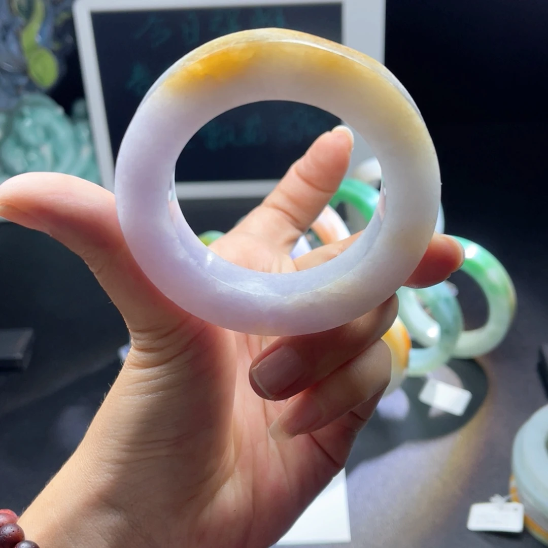 定制翡翠未镶嵌天然翡翠手镯