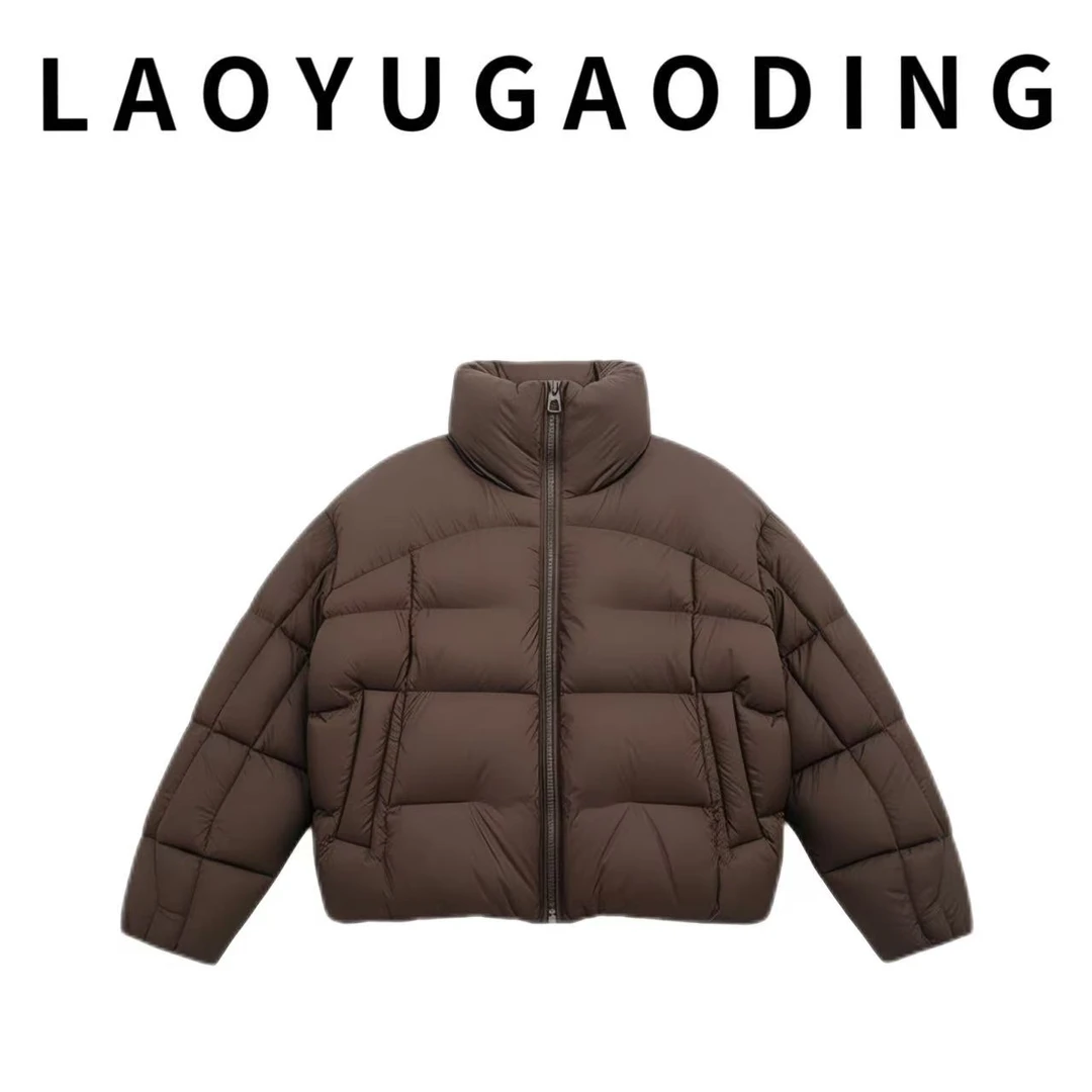 【LAOYUGAODING】高品质19030泡芙羽绒服短款90鹅绒女保暖外套