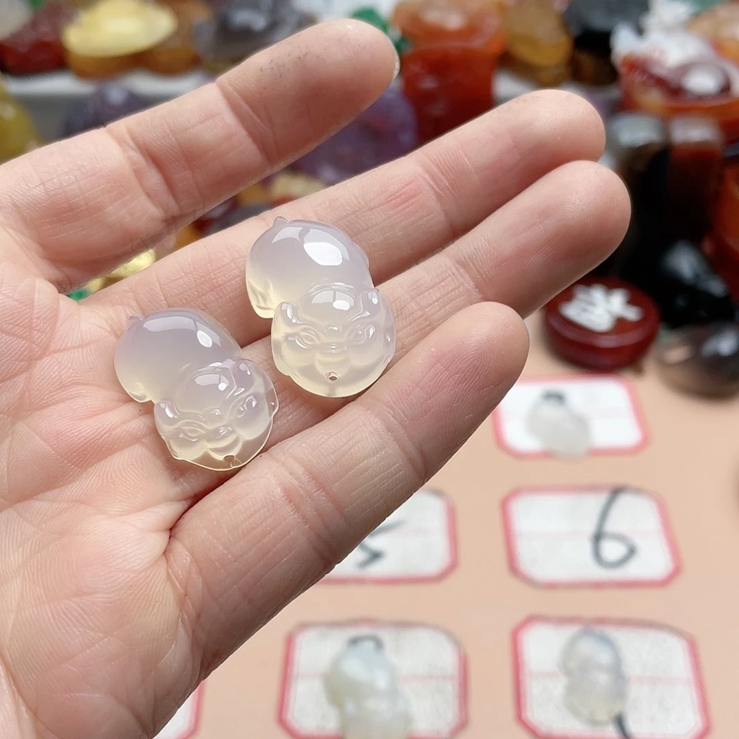 玛瑙/玉髓颈饰合金珍*我