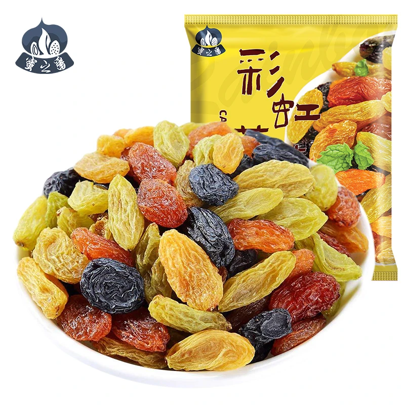 蜜之番新疆特产吐鲁番彩虹葡萄干125g*4袋