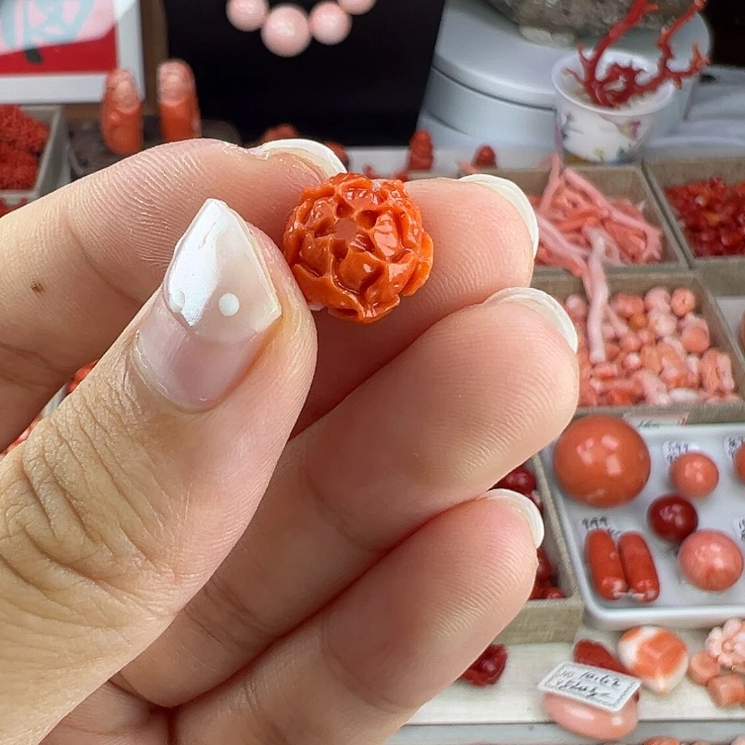 银S925momo侧孔手工雕刻