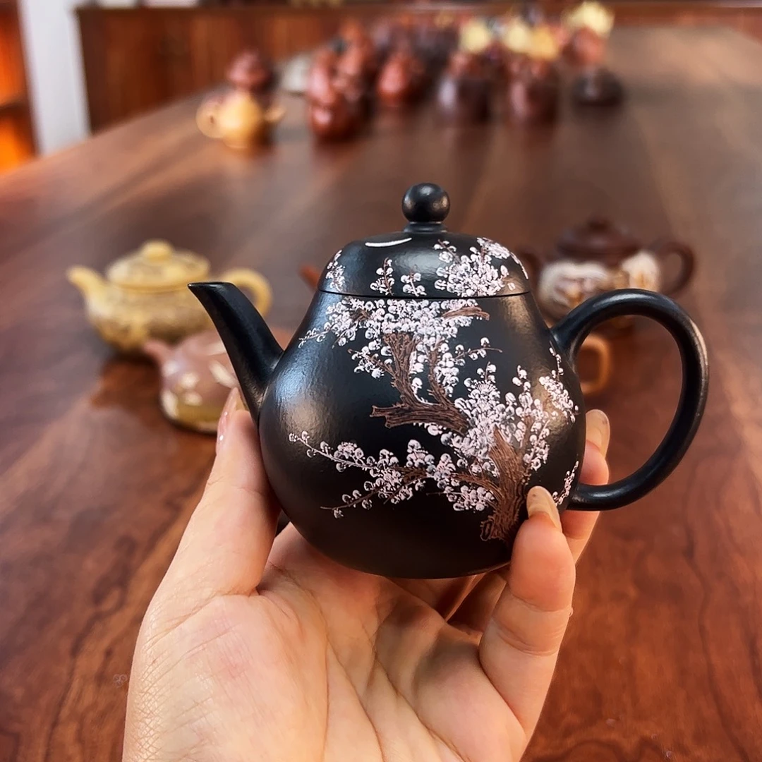 阿***闲茶壶紫砂明月梅花一梦