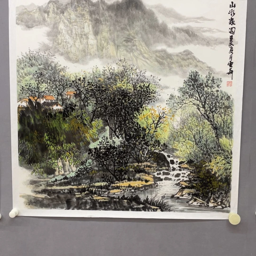 国画艺术家真人手绘