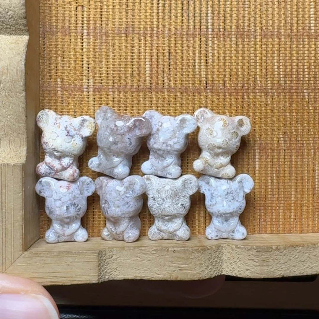 硅化玉8只数你有钱，无珠无绳未镶嵌